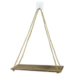 Decorative Shelves Premium Wood Swing Hanging Rope Wall Mounted Floating Shelves Plant Flower Pot Tray Nordic Home Decoration