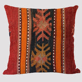 Bohemian Patterns Linen Cushions Case Multicolors Abstract Ethnic Geometry Print Decorative Pillows Case Living Room Sofa Pillow