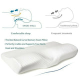 Memory Foam Bed Orthopedic Pillow For Neck Pain Sleeping Orthopedic Pillow  Pillow Latex Cervical Neck Pain Pillow For Side Back