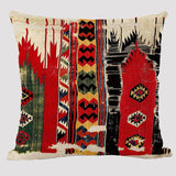 Bohemian Patterns Linen Cushions Case Multicolors Abstract Ethnic Geometry Print Decorative Pillows Case Living Room Sofa Pillow