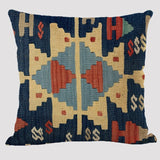 Bohemian Patterns Linen Cushions Case Multicolors Abstract Ethnic Geometry Print Decorative Pillows Case Living Room Sofa Pillow