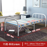 Foldable Bed Modern Style Home Household Adult Single/Double Person Bed Simple Leisure Iron Frame Folding Bed  camas modernas