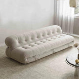 Customized Italian Minimalist Tofu Block Sofa Medieval Furniture Lamb Velvet Simple Cream Wind Fabric Module Sofa Sofa Couch