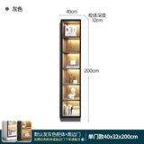 Combined Bookcase Entire Wall Light Luxury Modern Minimalist Living Room Display Cabinet with Glass Door Furniture Glass Cabinet