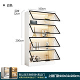 Combined Bookcase Entire Wall Light Luxury Modern Minimalist Living Room Display Cabinet with Glass Door Furniture Glass Cabinet