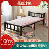 Foldable Bed Modern Style Home Household Adult Single/Double Person Bed Simple Leisure Iron Frame Folding Bed  camas modernas