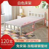 Foldable Bed Modern Style Home Household Adult Single/Double Person Bed Simple Leisure Iron Frame Folding Bed  camas modernas