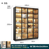 Combined Bookcase Entire Wall Light Luxury Modern Minimalist Living Room Display Cabinet with Glass Door Furniture Glass Cabinet