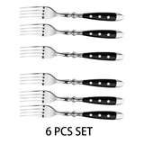 4/6/8 PCS Stainless Steel Dinner Fork Set Modern Western Style Dishes Fruit Dessert European Fine Dining Tableware