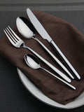 Cozy Zone Dinnerware Set 24 Pieces Cutlery Set Stainless Steel Western Tableware Classic Dinner Set Knife Fork Restaurant Dining