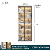 Combined Bookcase Entire Wall Light Luxury Modern Minimalist Living Room Display Cabinet with Glass Door Furniture Glass Cabinet